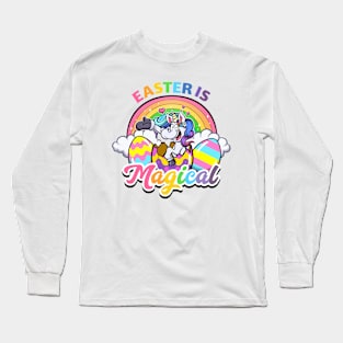 Easter Is Magical Cartoon Long Sleeve T-Shirt